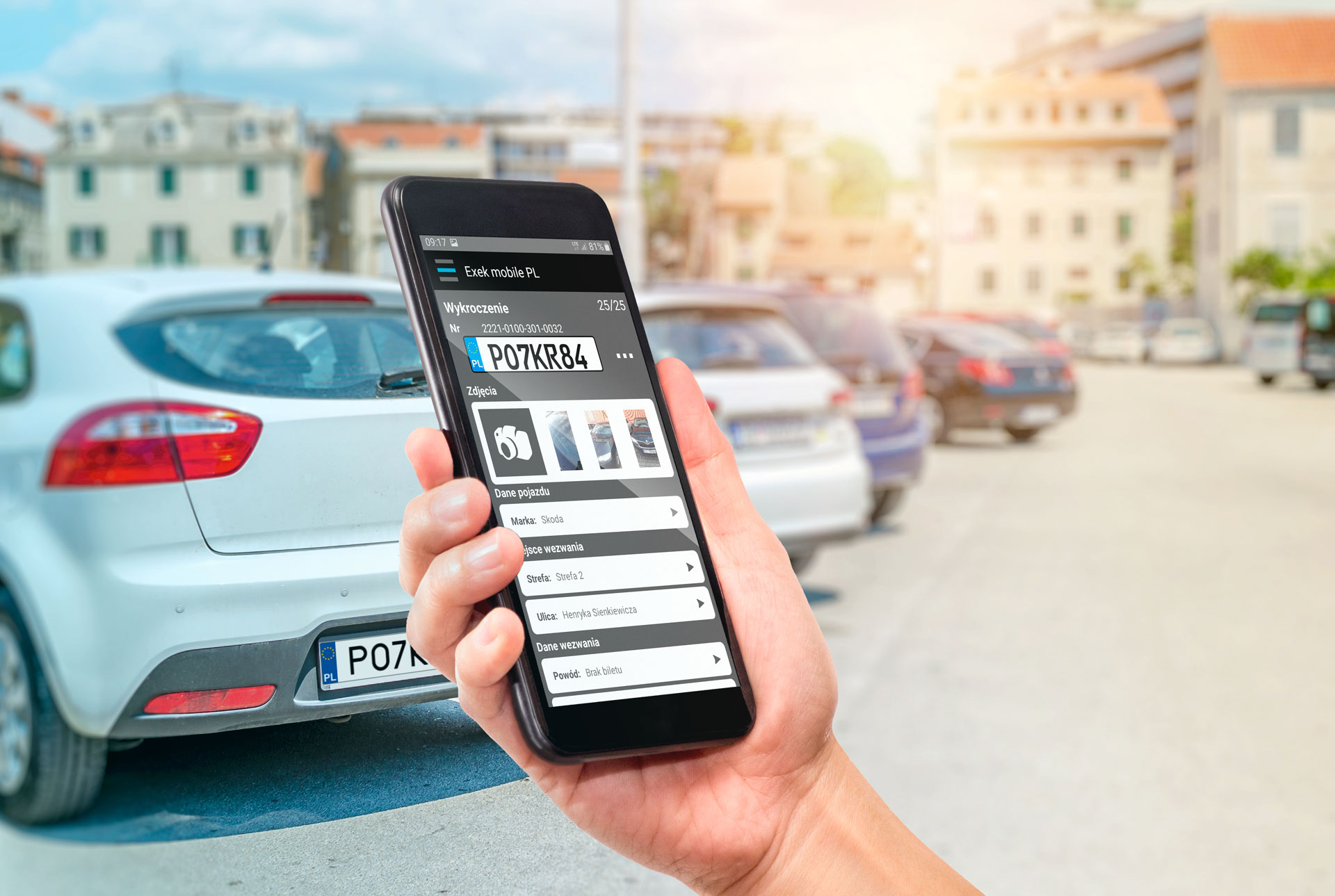 Exek - zintegrowane środowisko i zestaw narzędzi software'owych dedykowanych
						zarządzaniu procesami kontroli i egzekucji opłat za parkowanie